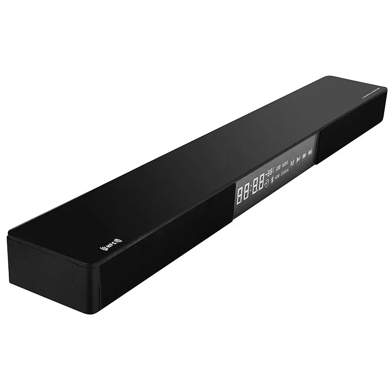 Soundbar dla TV 80W głośnik Bluetooth 2.1 kanałowy bezprzewodowe głośniki z Bluetooth NFC światłowód Subwoofer przenośny dźwięk