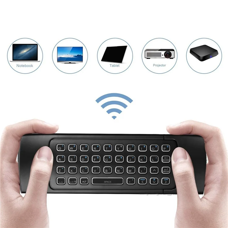 FEDI-3X MX3 ماوس هوائي لوحة مفاتيح لاسلكية بإضاءة خلفية ذكية للتحكم عن بعد 2.4G RF لـ X96 Tx3 H96 Android TV Box #4
