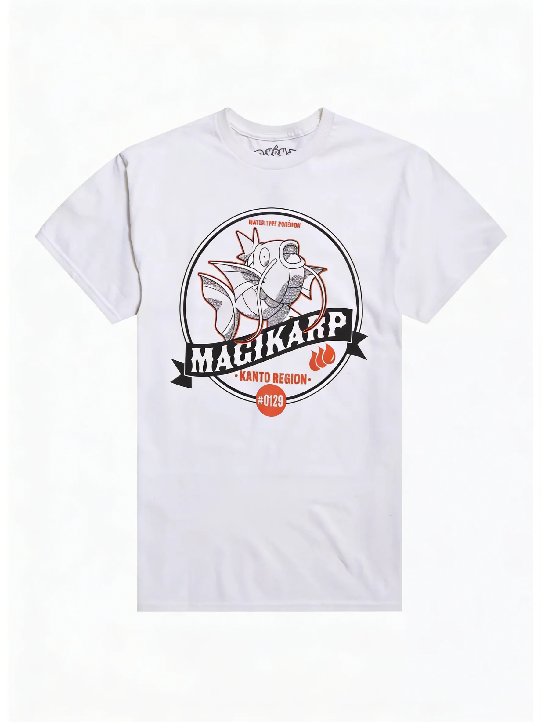 2026 Neues Magikarp Grafik-Print Retro Mode Frühling Herren Kurzarm Eltern-Kind Locker Sitzendes Komfort-T-Shirt