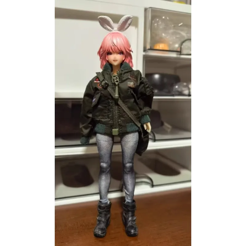 HASUKI CS007 CS009 1/12 Scale Female Soldier Down Jacket Down-Filled Garment Clothes Model Fit 6'' Action Figure Body