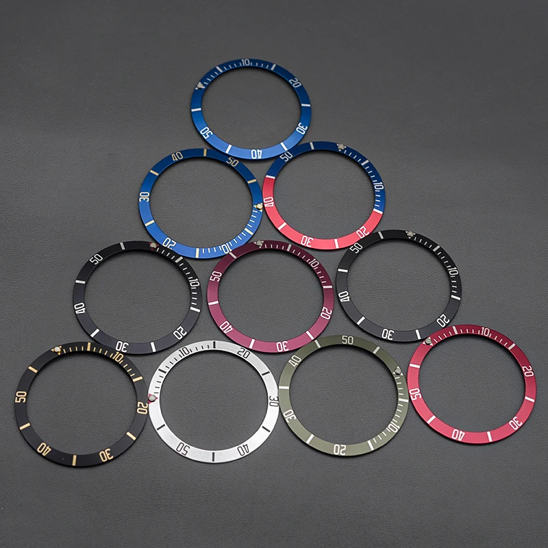 Watch Parts Sloping Ceramic Aluminum Bezel Insert Fit TD Black Bay Grantour SUB GMT Grantour Men's Watch Repair Parts Gift