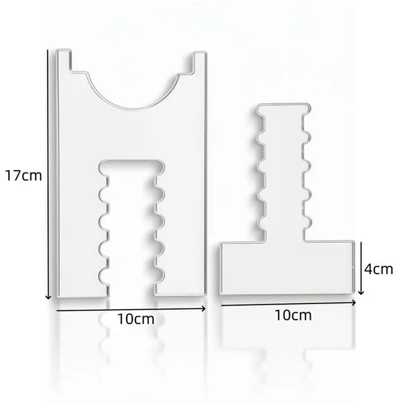 A63K-Prevent Fire Risks& Ensure Furniture Safety- Adjustable Clear Acrylic Wall Spacer(2-Pack) 6.69" To 11.34" For Wall Protecti