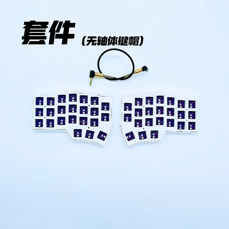 Corne V4 Split Keyboard Kit Support VIAL Wired Custom RGB Hot Swap Ergonomic Left and Right Handed Gaming Mechanical Keyboards