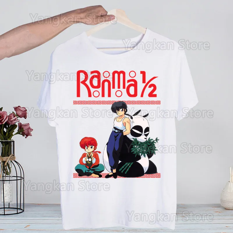 Ranma 12 Shampoo Rumiko Takahashi camisetas verano hombres mujeres Hip Hop divertida camiseta estampada ropa de calle Camiseta de manga corta