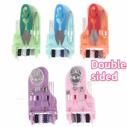 Portable Mini Travel Sewing Kit Home Sewing Thread Needle Embroidery Stitching Thimble Storage Box Handwork Tools DIY Craft