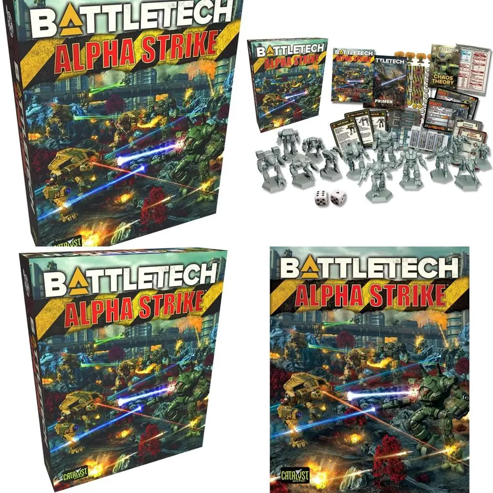 

Sci-Fi Mech Miniatures Starter Set: BattleTech Alpha Strike for Strategy Gamers – Fast Play, Brown