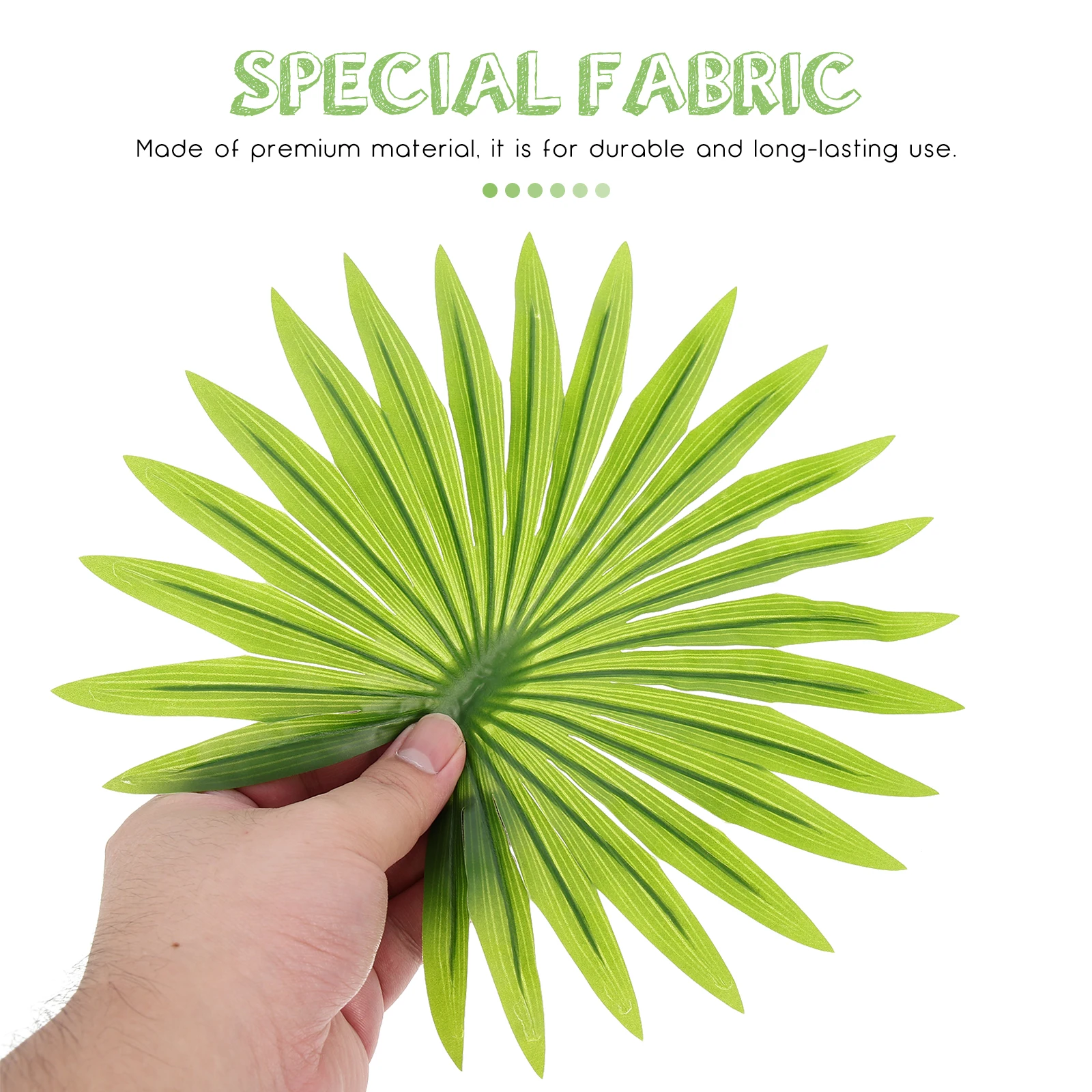 

6 Pcs Simulated Palm Leaf Decoration Artificial Assorted Tropical Plant Beach Plants Hawaiian Leaves Decorations Fake Trees