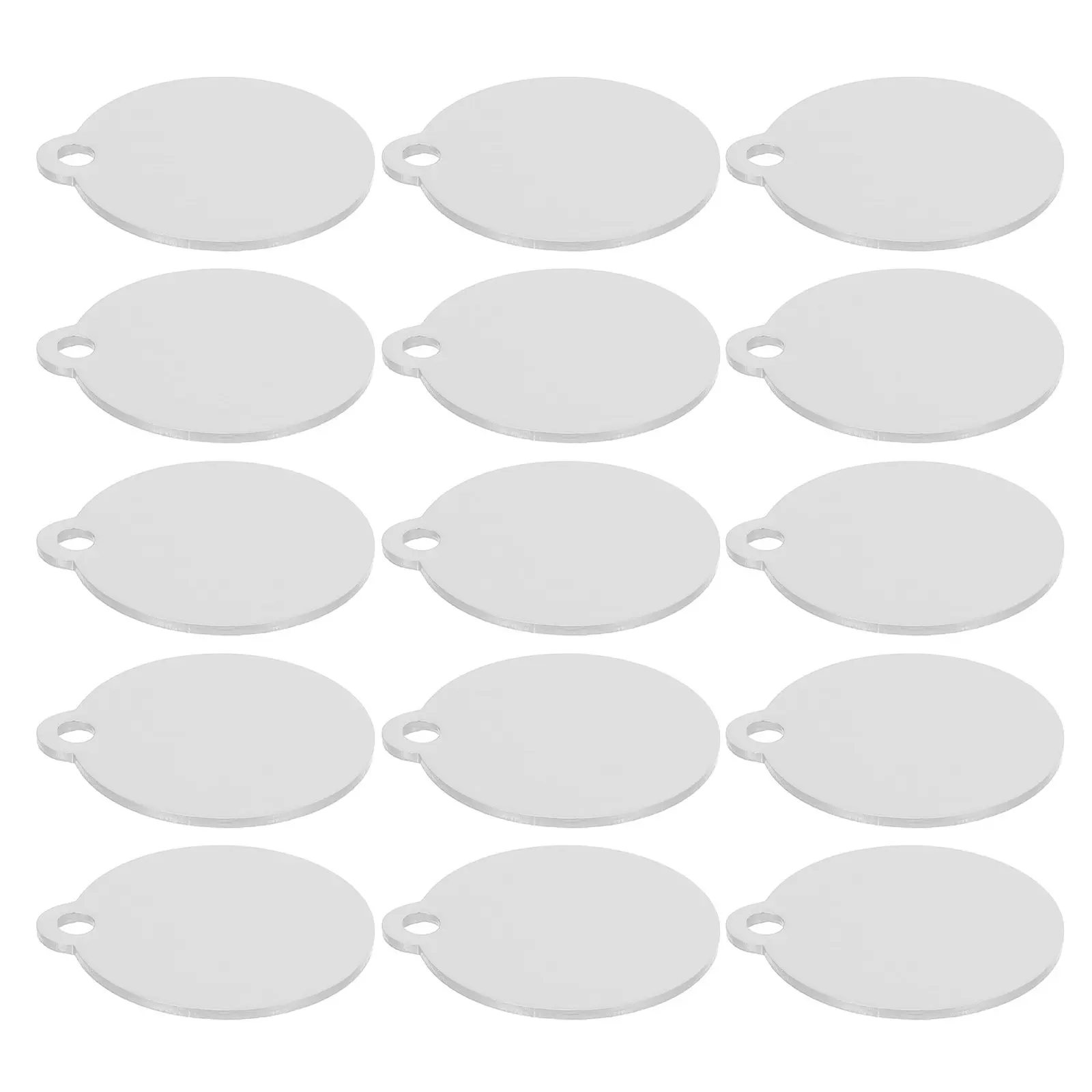 

20Pcs Aluminum Round Blanks Metal Tags High Precision Engraving Surface for Pet Identification Dog Tags Keychain Craft