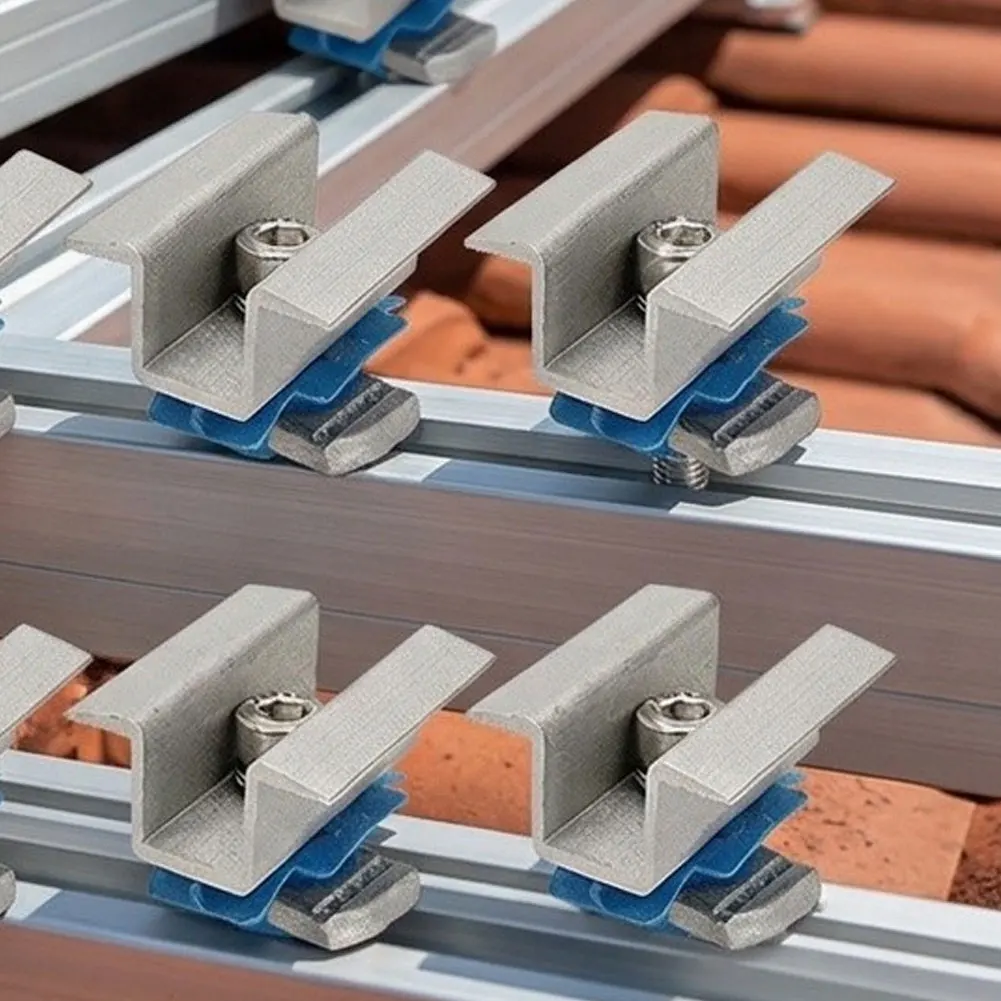 10 Aluminum For Solar Rail Brackets Adjustable for PV Panel Mounting on for rv Residential and Boat Installations All Weather