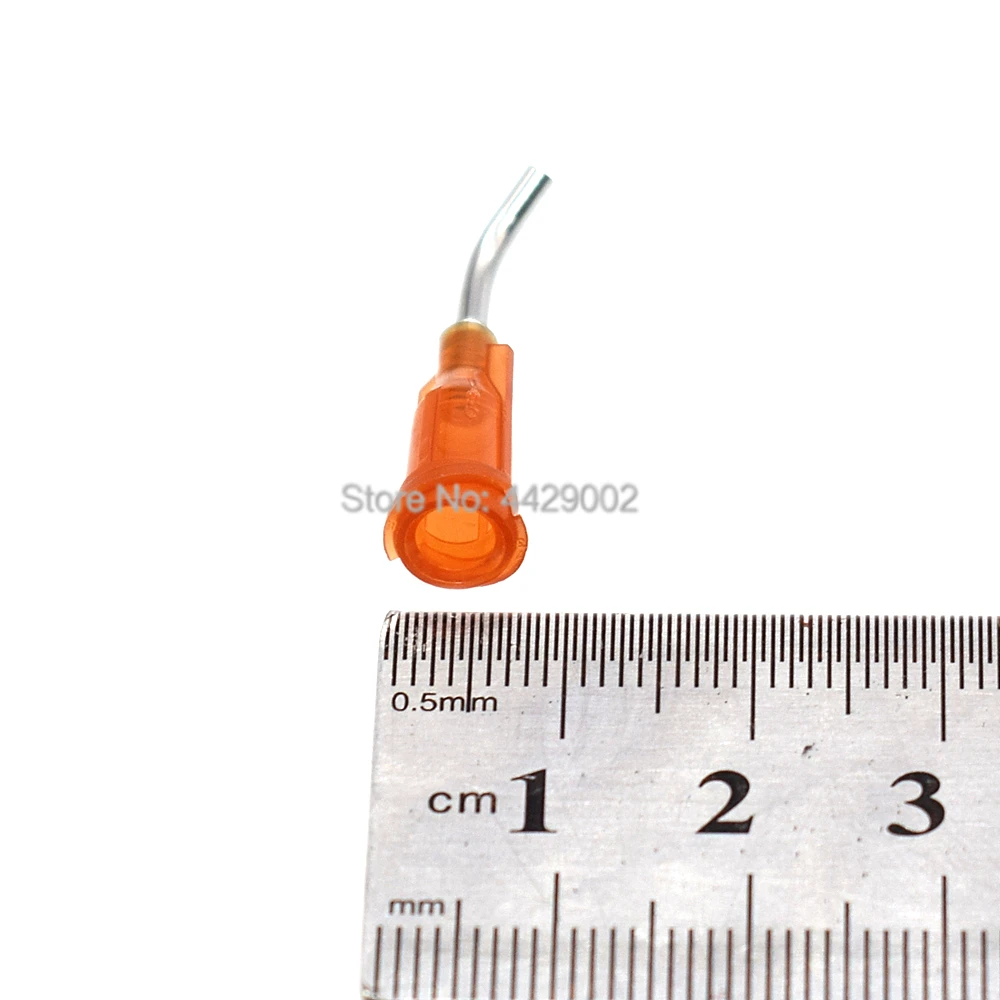 2000 Stück Dosierspitzen, 15G gebogene Nadeln, Klebstoff, 45-Grad-Dosier-Nadel, Flüssigklebstoff-Dosierer, konische stumpfe Spitzen – Detail 5