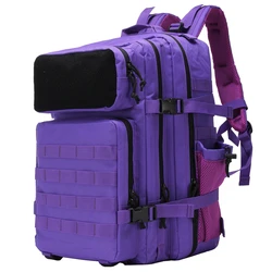 Mochila táctica impermeable con bolsillo para botella, bolsa para senderismo al aire libre, escalada, Camping, 30L, 45l