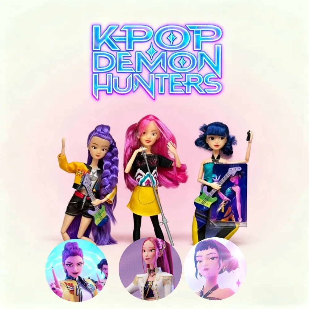 ديكور مكتب فيلم Kpop Demon Hunters Anime - شخصية Lumi Mira Zoey الجديدة لعام 2025، هدية للأولاد لعيد الميلاد