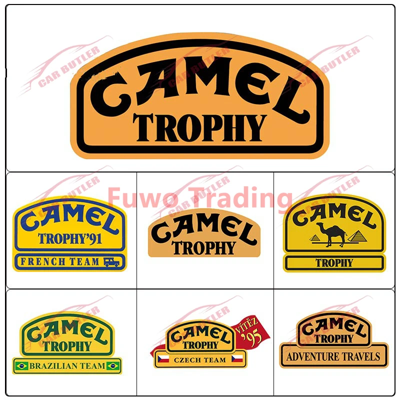 Funny Car Sticker Camel Trophy Decor Motorcycle Decals PVC Sunscreen Waterproof Waterproof Decal Creative Decorative Accessories