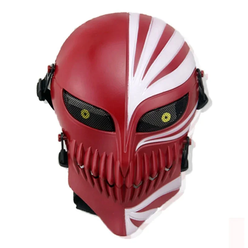 

Death Ichigo Kurosaki Bleach Skull Mask Military Tactical Wargame Paintball Airsoft Halloween Full Face Protective Mask