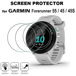 Protector de pantalla para reloj inteligente, película protectora de vidrio templado para Garmin Forerunner 55 / Forerunner 45 45S, 5 piezas