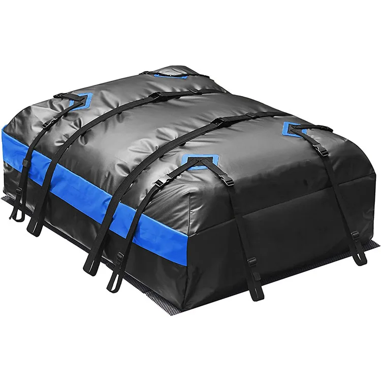 21 Cubic Feet Large Capacity 100% Waterproof UV Resistant 700D PVC Car Roof Luggage Bag