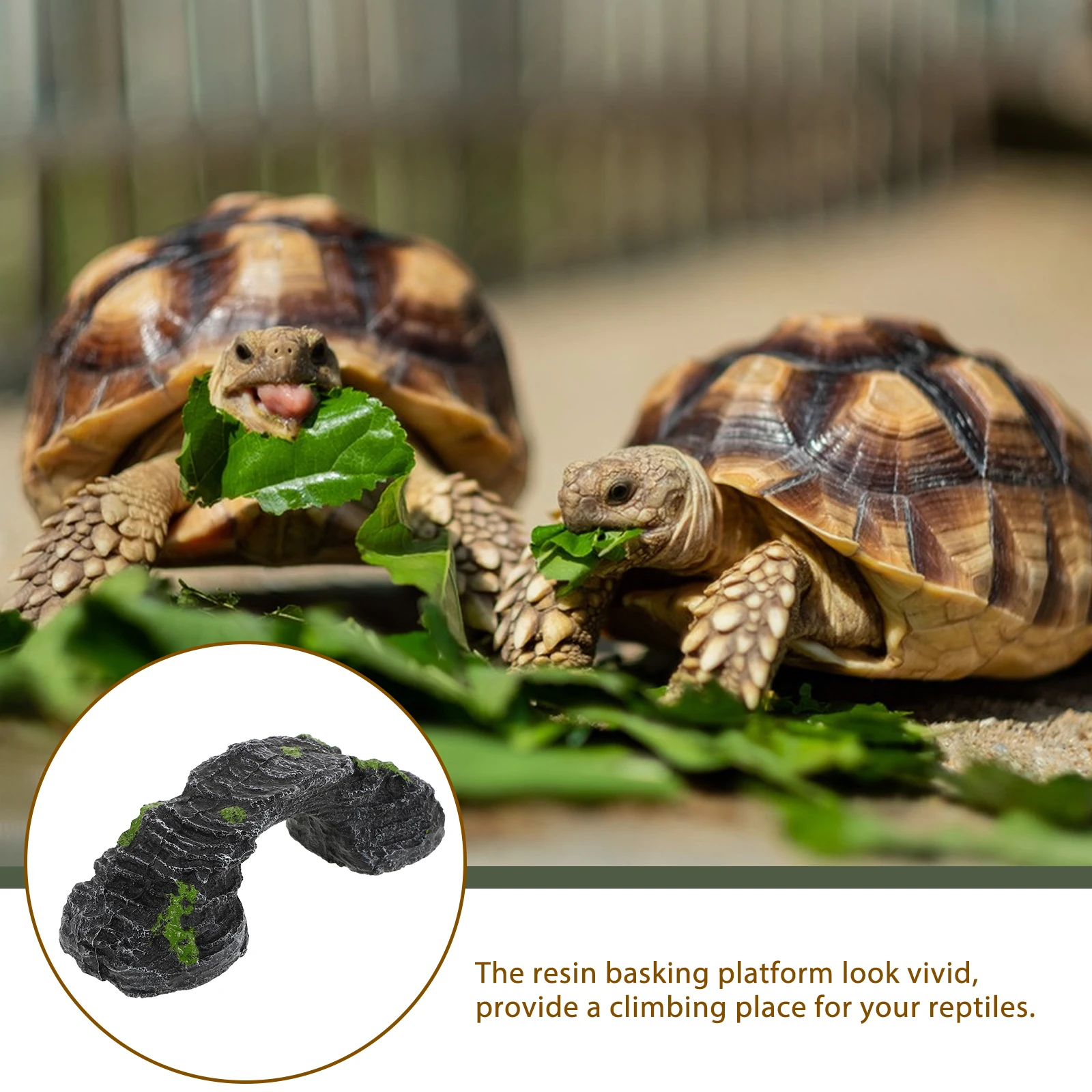 

Resin Reptile Decor Tortoise Habitat Accessories Large Aquarium Decoration Area For Turtles Tortoise Basking Platform Turtle