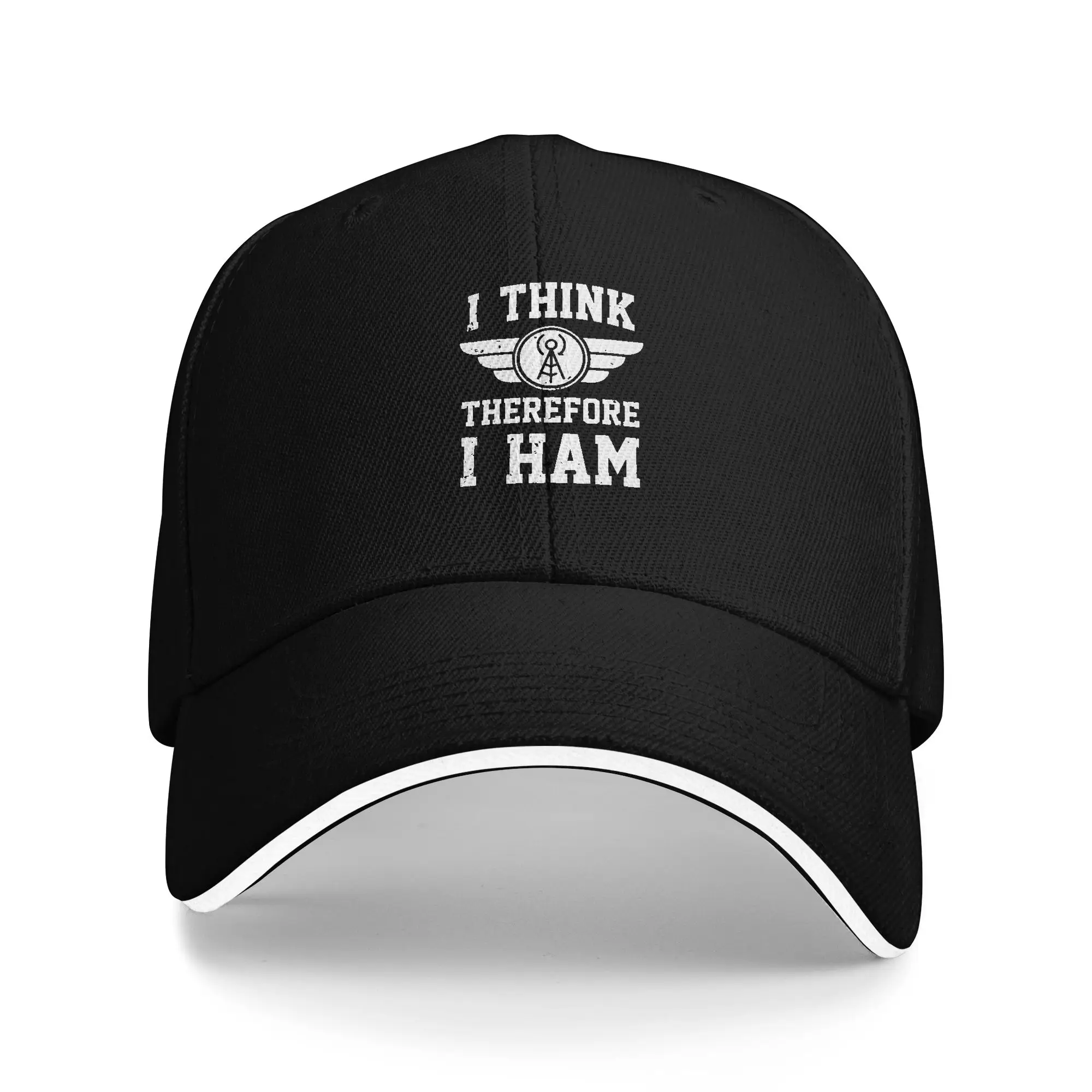 Hot Sale I Think Therefore I HAM Radio Operator Baseball Cap  Oversized Caps Men  Autumn Trip Caps Men