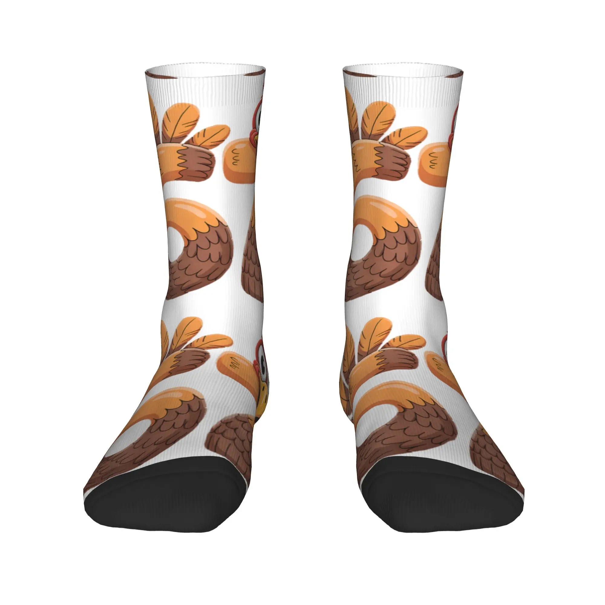 Adultos homens meias 67 ação de graças engraçado turquia ação de graças 67 meias turquia anti suor quente macio meias outono esportes meias