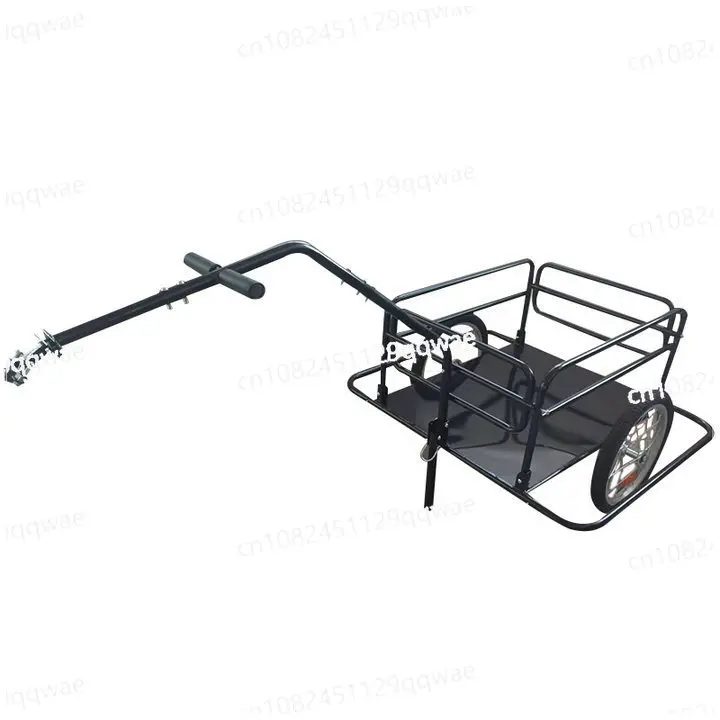 Foldable Cargo Bicycle Trailer Outdoor Riding Rear-Mounted Freight Truck Bucket Bicycle Traction Tool Truck For Carrying Luggage