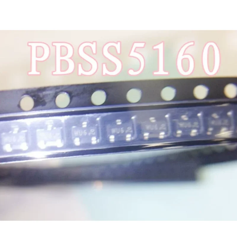 100PCS PBSS4160T PBSS5160T SOT23 NPN PNP Complementary Bipolar Transistor 60V SMD Pair Triode Small Signal Switching Electronic