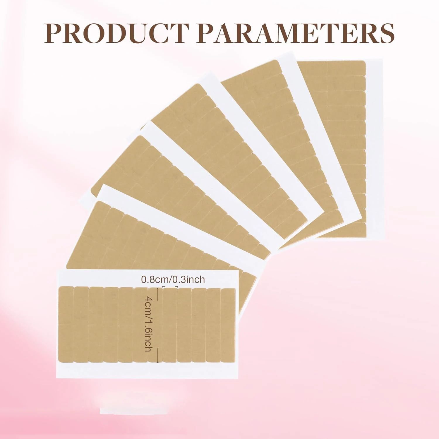 72Tabs(6sheets）Hair Extension Tape Double Sided Adhesive Replacement Tape Professional Strong Tapes for Tape in Hair Extensions view 6