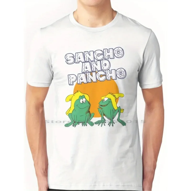 Camiseta con la imagen de la serie animada Sancho y Pancho, una caricatura cómica humorística sobre un rana de los años 60 y 70 en Tijuana