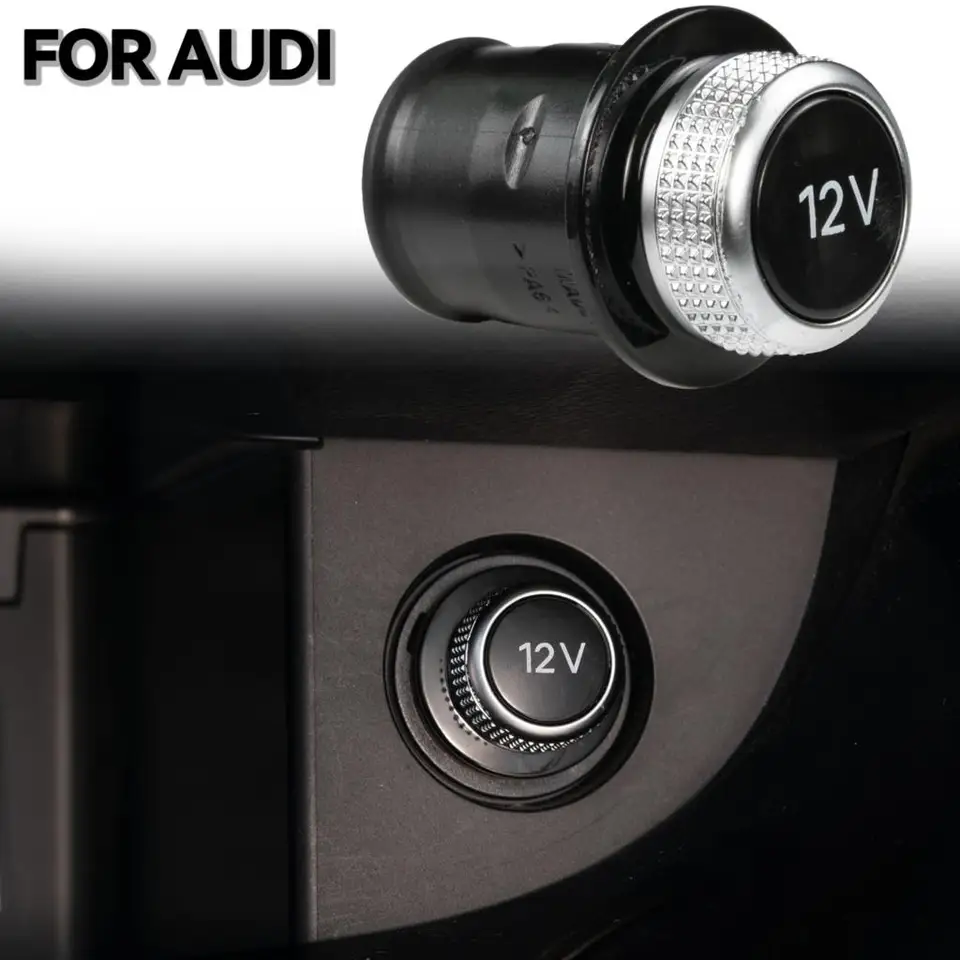 Car Auto Cigarette Lighter Dummy Cover Socket Replacement 12V For Audi A1  A3 8P A4 B6 B7 A5 A6 A7 TT Q7 Q3 4H0919311 4L0919311