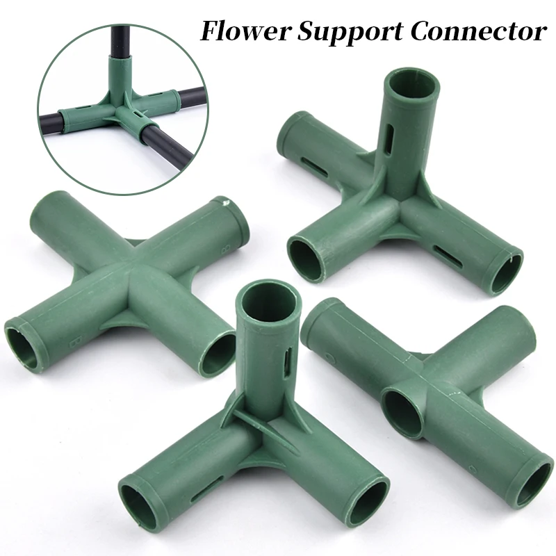 19mm Plastic Gardening Frame Edging Corner Connector Plant Flower Stand Joint DIY Garden Greenhouse Frame Support Rod Adapter