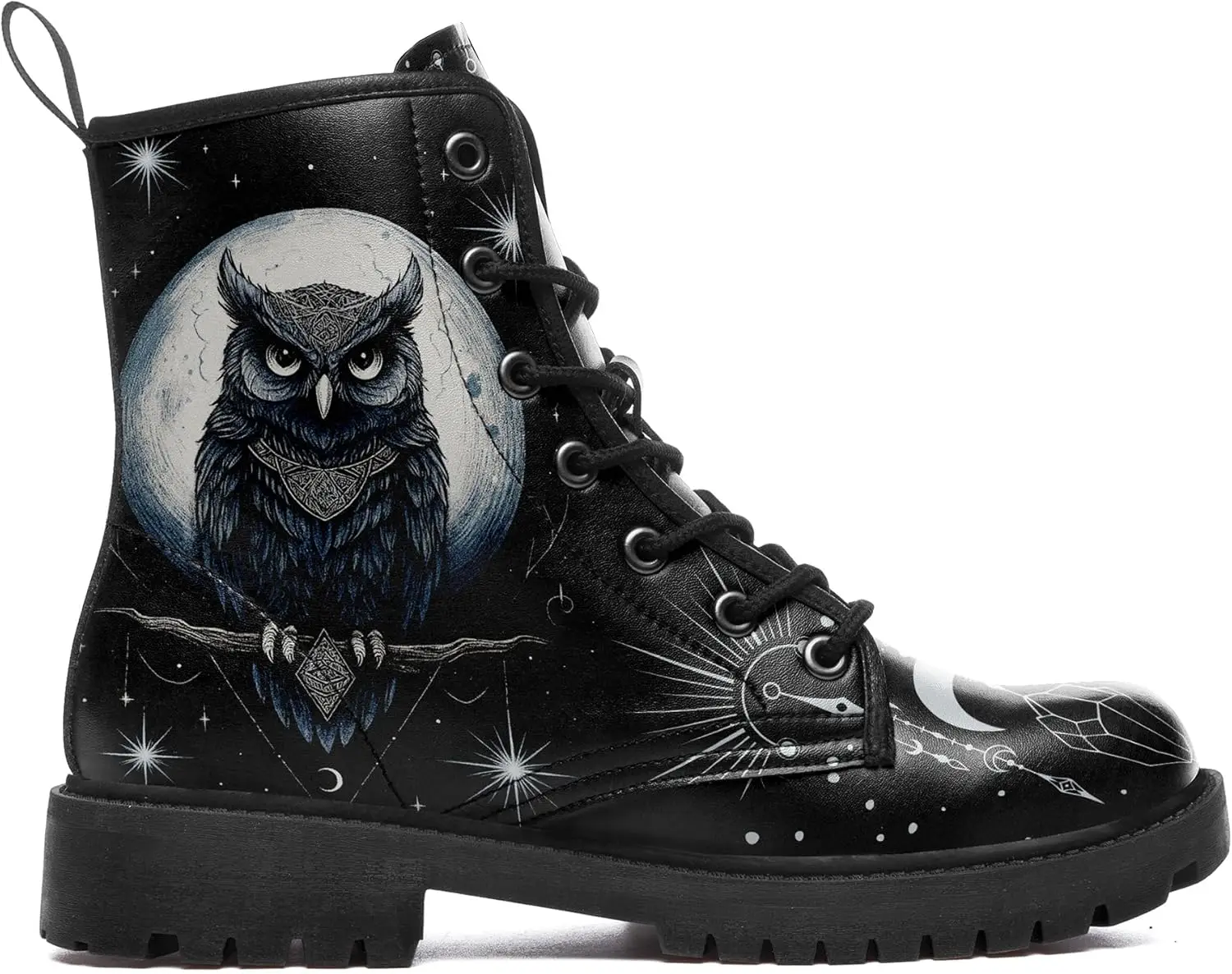 

Готические боевые ботинки до щиколотки для женщин с анималистическим принтом, на шнуровке, из веганской кожи, в стиле панк-рок, на массивном каблуке, модные черные ботинки