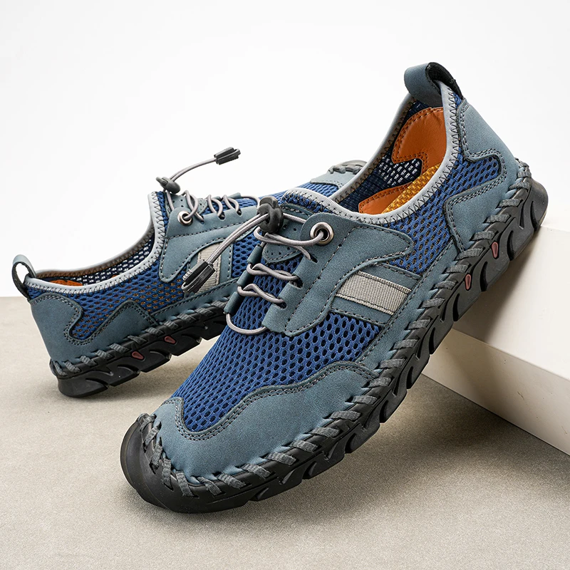 

Летняя мужская спортивная обувь, уличные кроссовки с дышащей сеткой, мужские нескользящие прогулочные туфли, мужские большие размеры 48, Zapatillas De Hombre