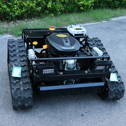 Customized EURO V Gasoline Engine 224CC AWY550 Robot Remote Control Lawn Mower With Electric Start