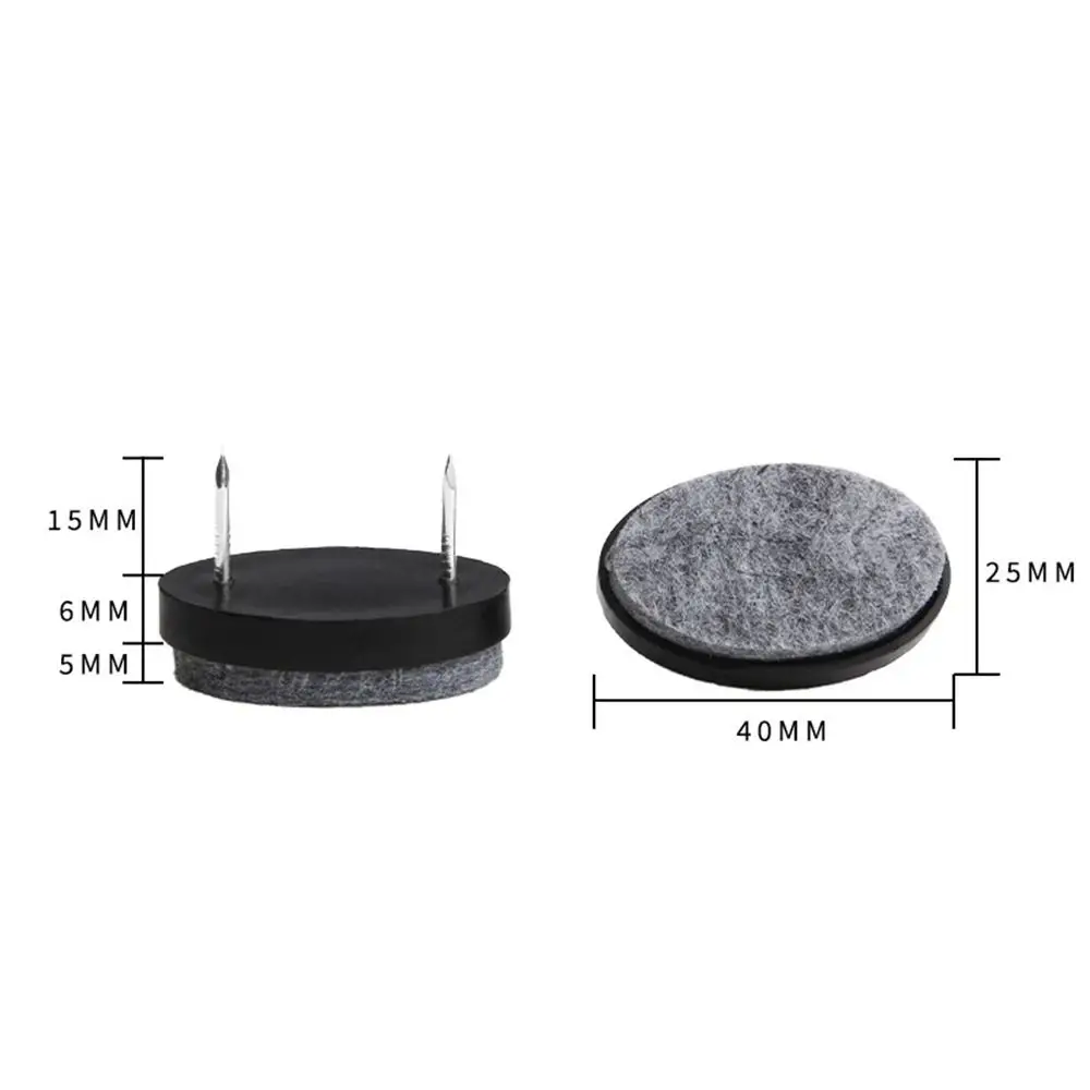 

10pcs/set Durable DIY Felt Pads Non-slip Moisture-proof Sofa Foot Nail Thicken Felt Scratch Protector Mat Floor