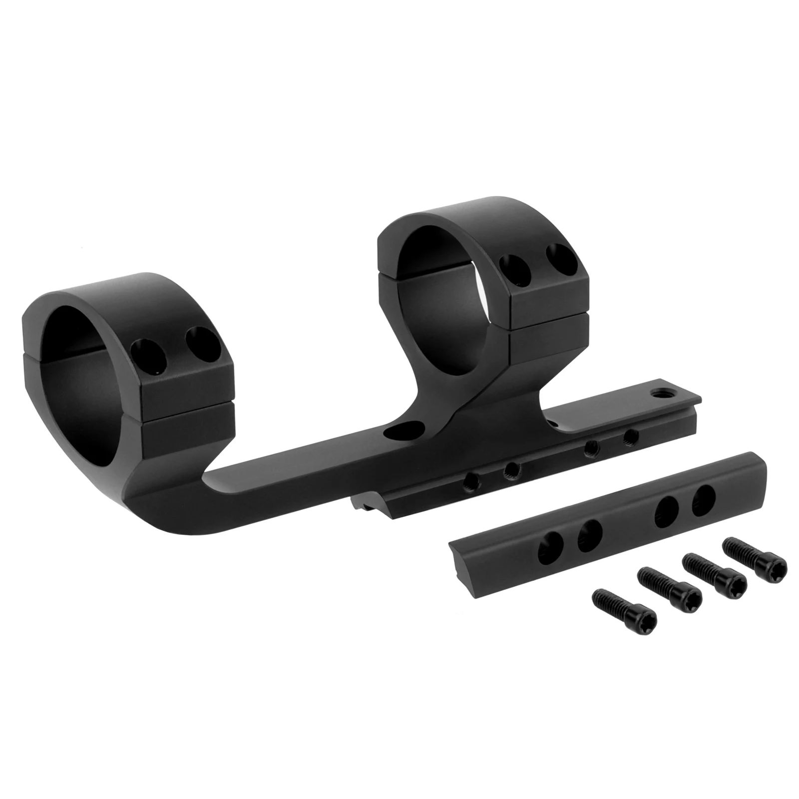 Focuhunter 30mm Diameter Tactical Scope Ring Aluminium Offset Scope Mount for 11mm Base 1Piece Cantilever Optics for Hunting