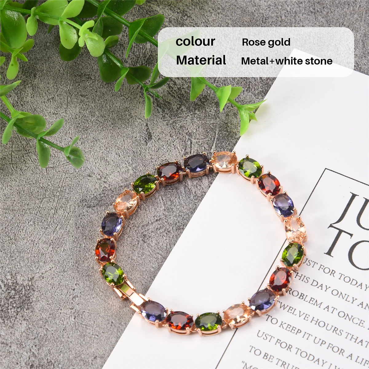 ABQR связанный браслет-браслет с цепочкой из кубического циркония, модный женский подарок для невесты, 18 см