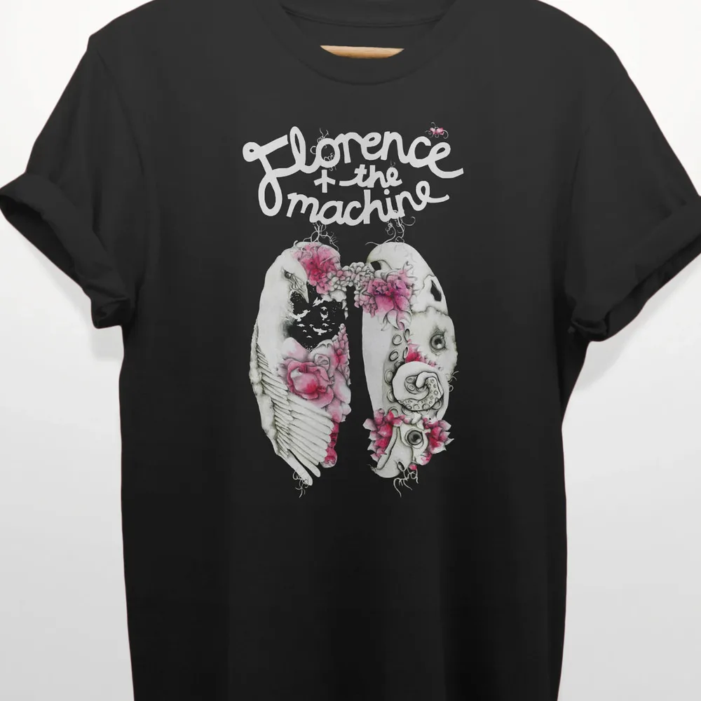 HOT NEW Florence and the Machine band T-shirt black unisex S to Unisex T-shirts for Men Women Summer vintage