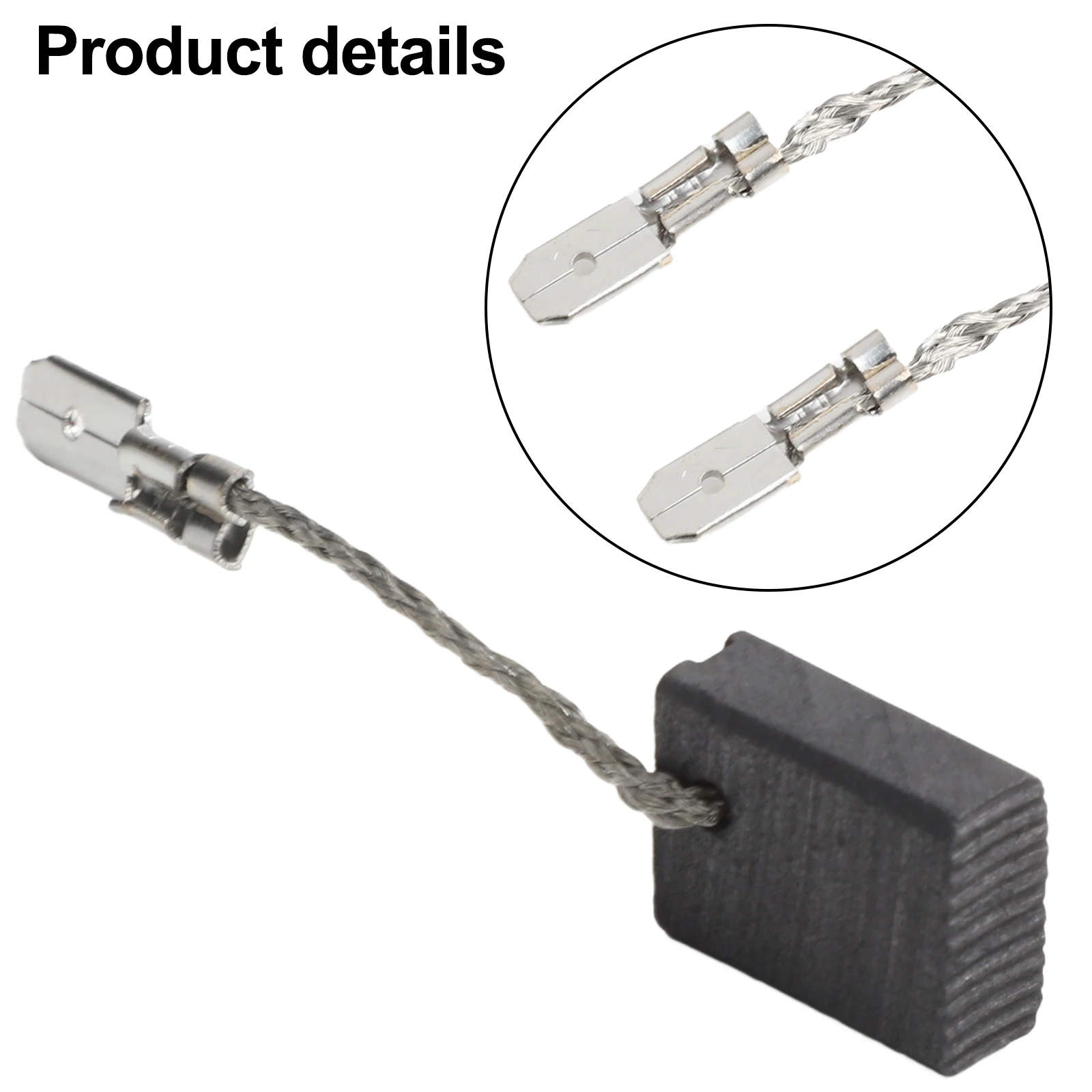 

Part Number 316055220 Carbon Brush 2pcs Quantity 6*12.5*15.3mm Size Angle Grinder Part For WEP 15-150 Angle Grinder