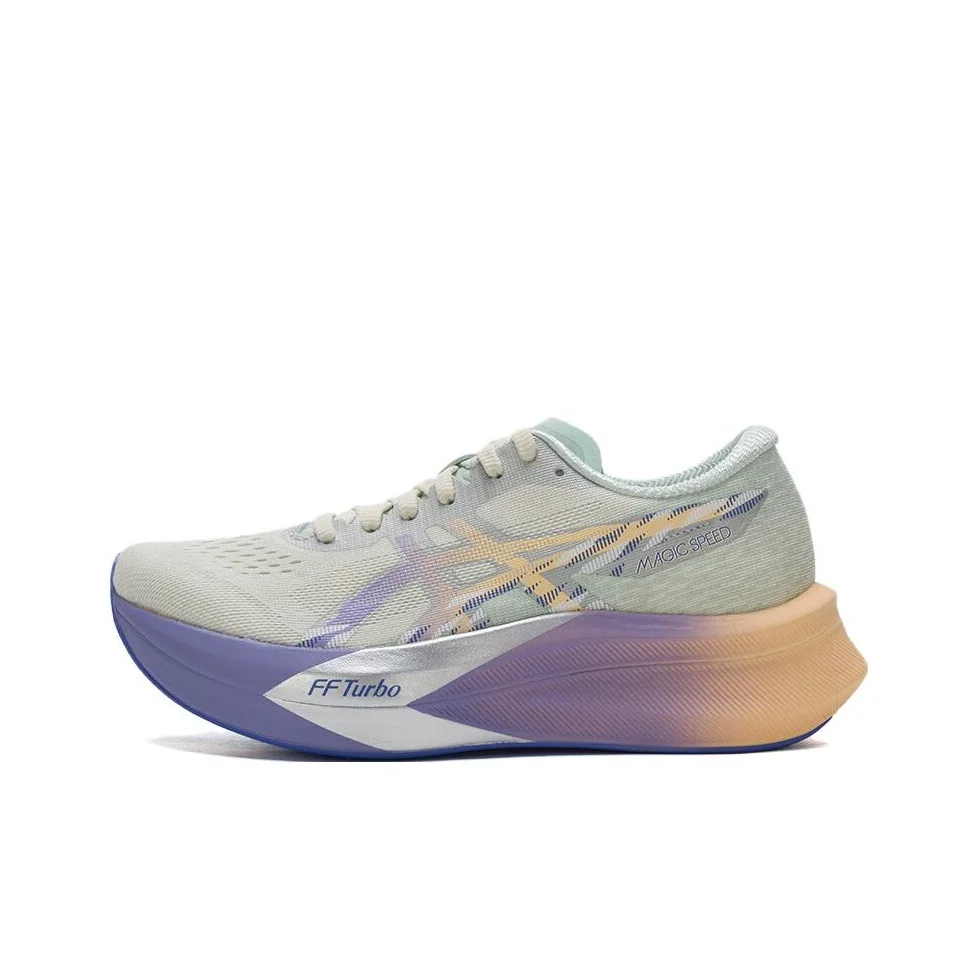 

ASICS MAGIC SPEED 4 Breathable Rubber Training Running Shoes Women's White Purple 1012B949-200
