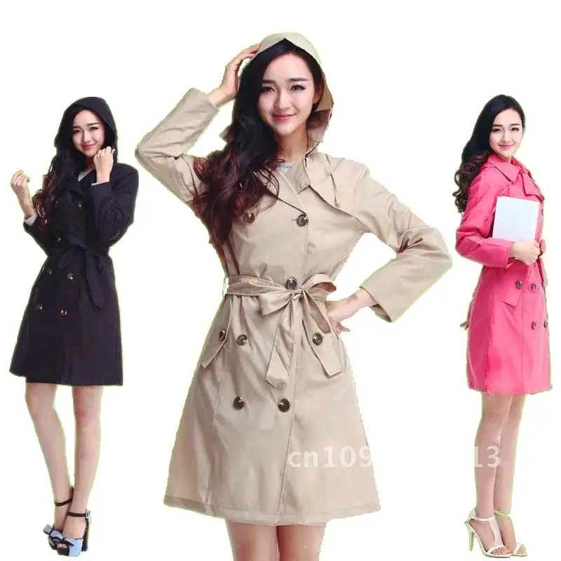 

Fashion Big Size Men Women Biker Poncho Ladies Waterproof Long Hiking Outdoor Windproof Slim With Rain Coat Belt Raincoat Adults