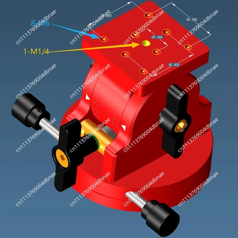 Latitude Adjustment Base - 39kg High Load Capacity Equatorial Mount with Dovetail Slot