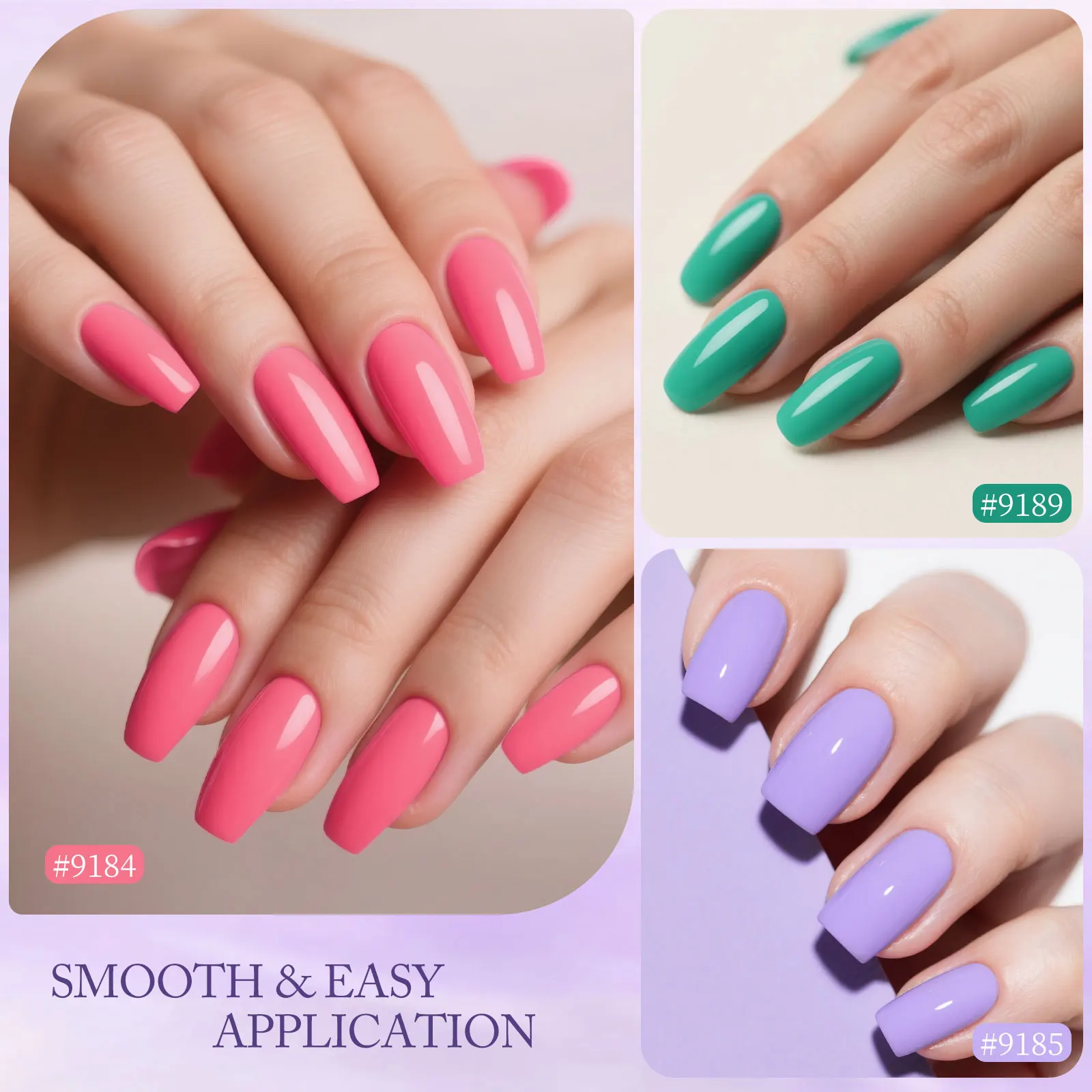 CANNI 9ml Gel-Nagellack TPO/HEMA-FREI Sommer-Nägel Hellblau # 9171 Farb-Eleganz Damen Gel Soak-Off UV LED Semi-Permanent Gel – Detail 11