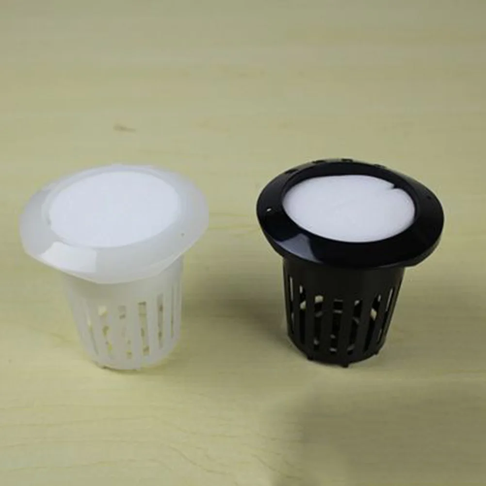 

50Pcs Soilless Cultivation Sponge 60mm Hydroponic Seedling Sponge with Mesh Fabric for Greenhouse Gardening Tools Planting