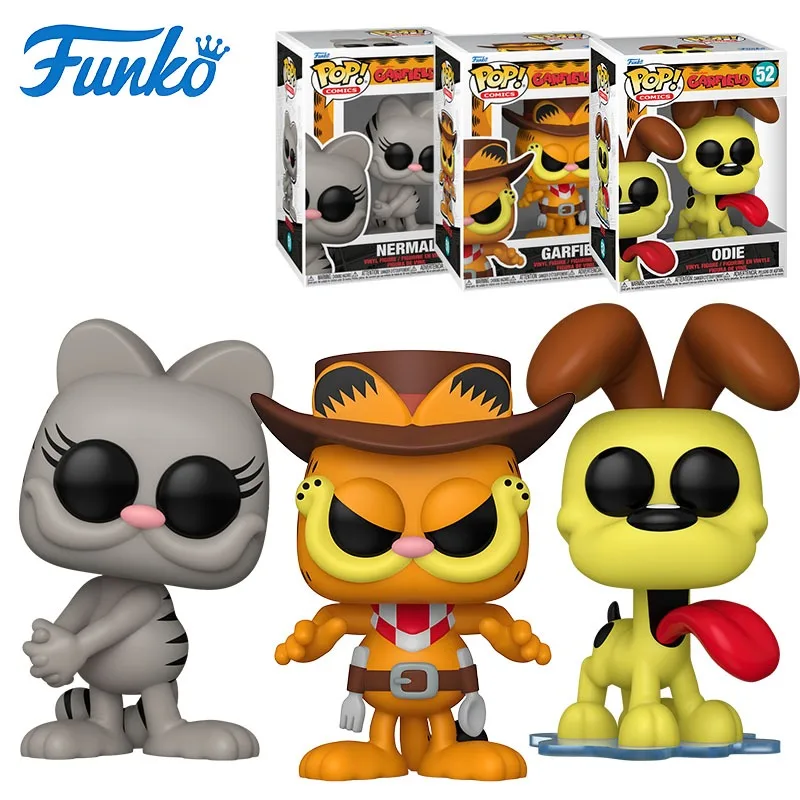 

Genuine Edition FUNKO POP《Garfield, Nermal, Odie》Anime Action Desktop Decoration Ornament Model Toys Collectible Model