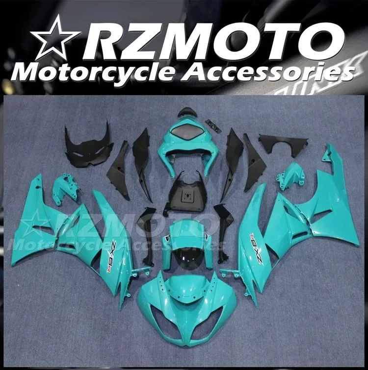 

4Gifts New ABS Full Fairings Kit Fit For KAWASAKI ZX-6R ZX6R 636 2009 2010 2011 2012 09 10 11 12 Bodywork Set Custom Blue