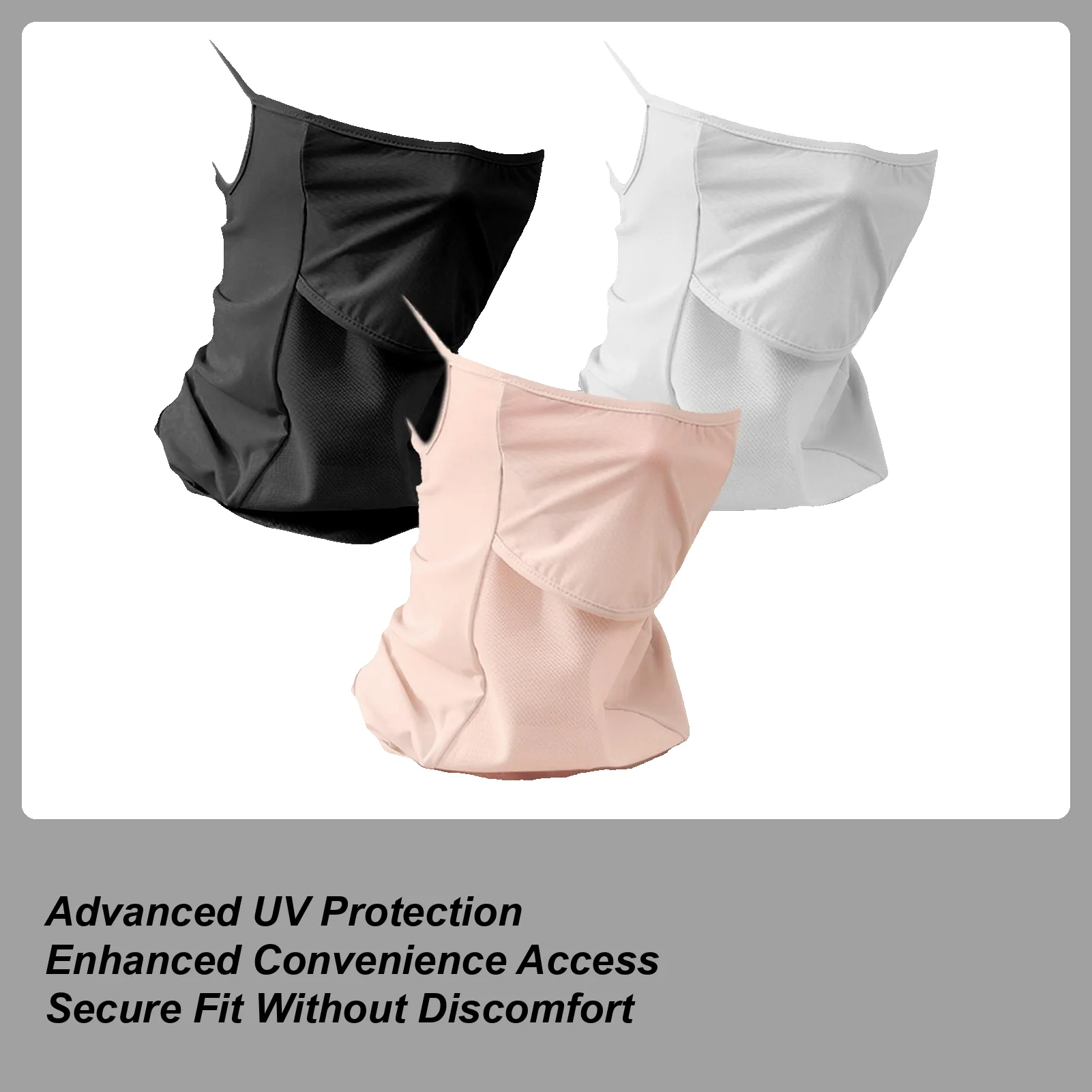 

Велосипедный чехол для лица, защита от солнца, одежда для лица, регулируемый мягкий аксессуар для горячей погоды для альпинизма, пикника, пешего туризма, бега