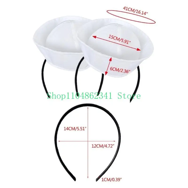 5asd Captain Hats Sailor Costume Accessory for Masquerade Party Marine Cruise