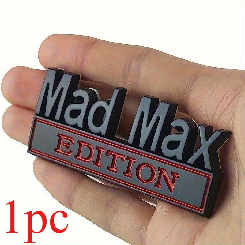 1PC Universal Mad Max Edition Emblem - Metal Car, Motorcycle, Bike Badge Sticker Decal - Durable and Stylish Vehicle Accessory view 5