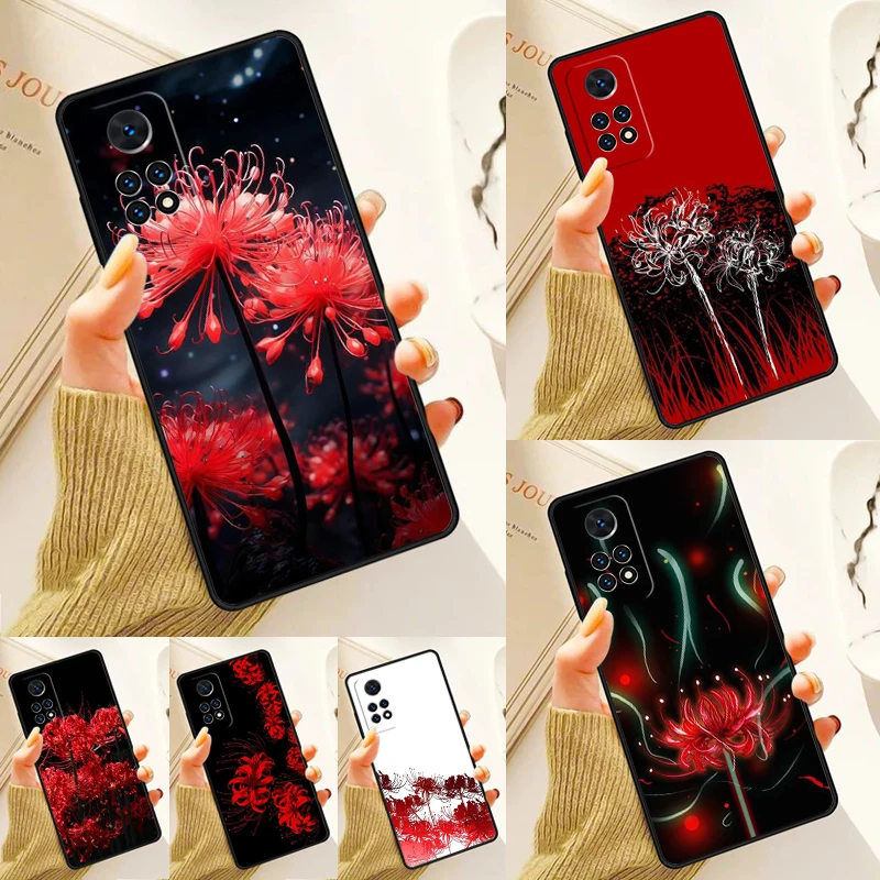 

Чехол Lycoris radiata для Samsung Galaxy S24 Plus S23 S20 S21FE Lite S22 Ultra Note 20 S8 S9 S10, чехол для телефона