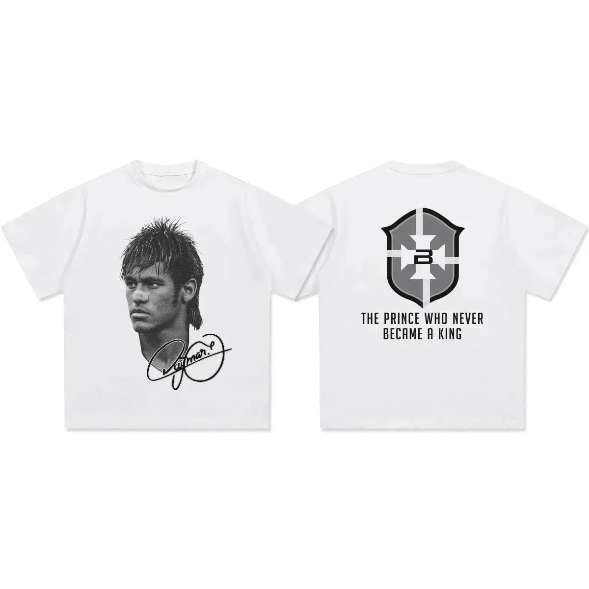 New 2026 Summer Cristiano Ronaldo Neymar Football Casual T-shirt Men's and Women's Luxury Brand Top