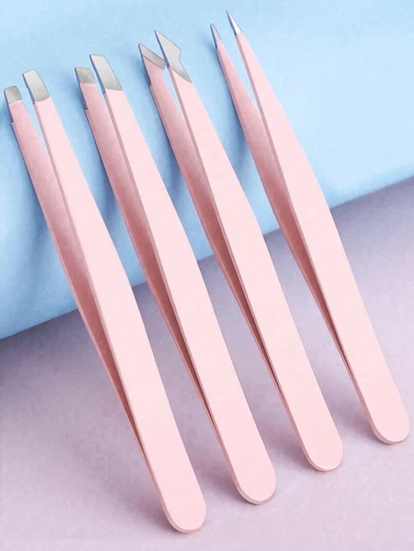 Precision Stainless Steel Tweezers Set for Eyebrows